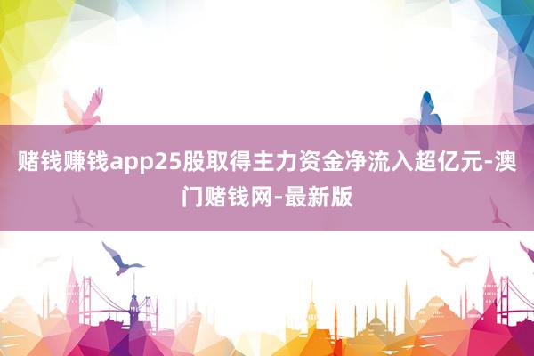 賭錢賺錢app25股取得主力資金凈流入超億元-澳門賭錢網-最